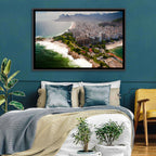 Ipanema Coast Aerial View Wall Art