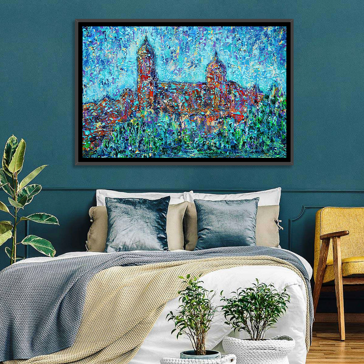 Salamanca Dual Domes Reflection Wall Art