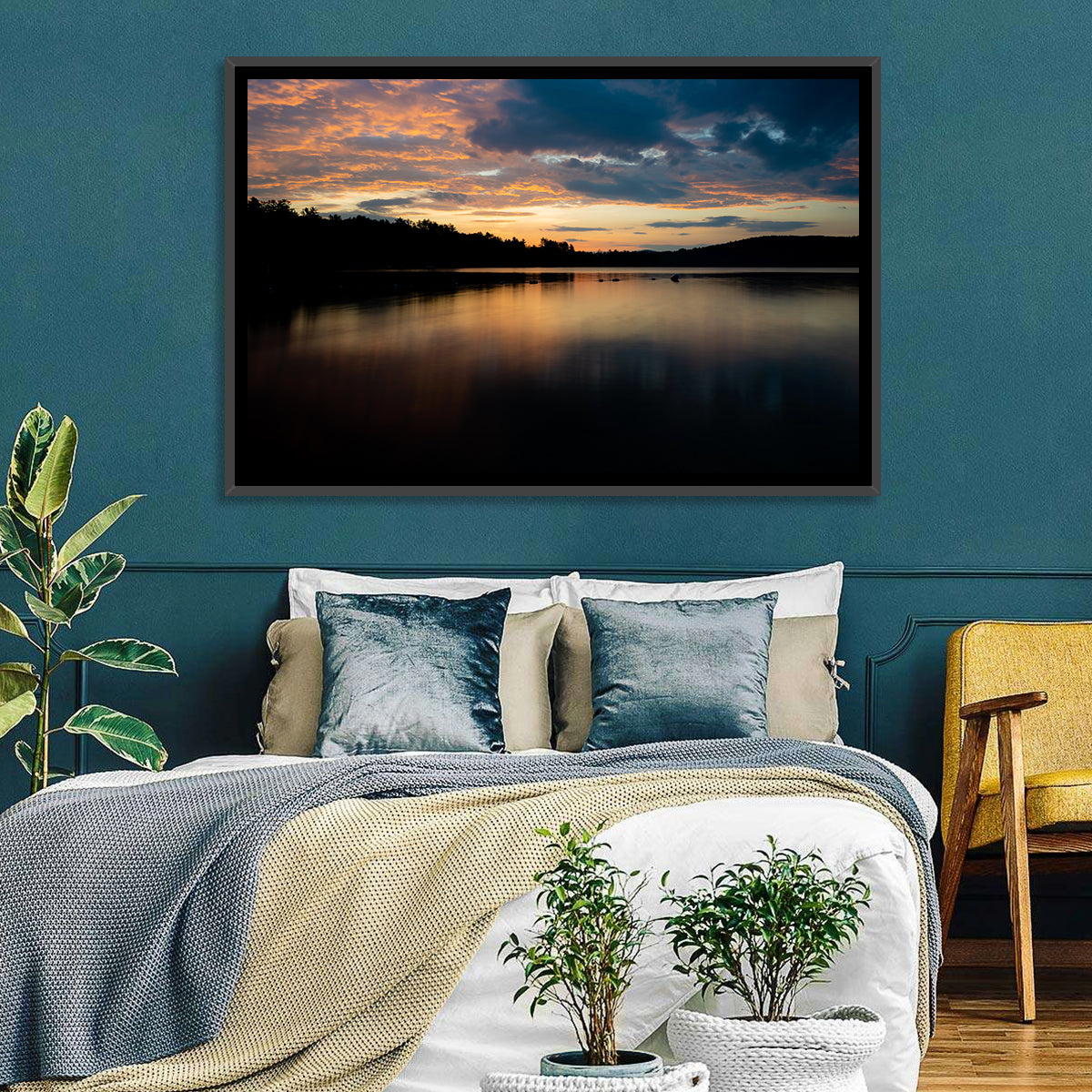 Lake Squam Sunrise Reflection Wall Art