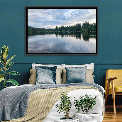 Beaver Lake Park Sunrise Reflection Wall Art