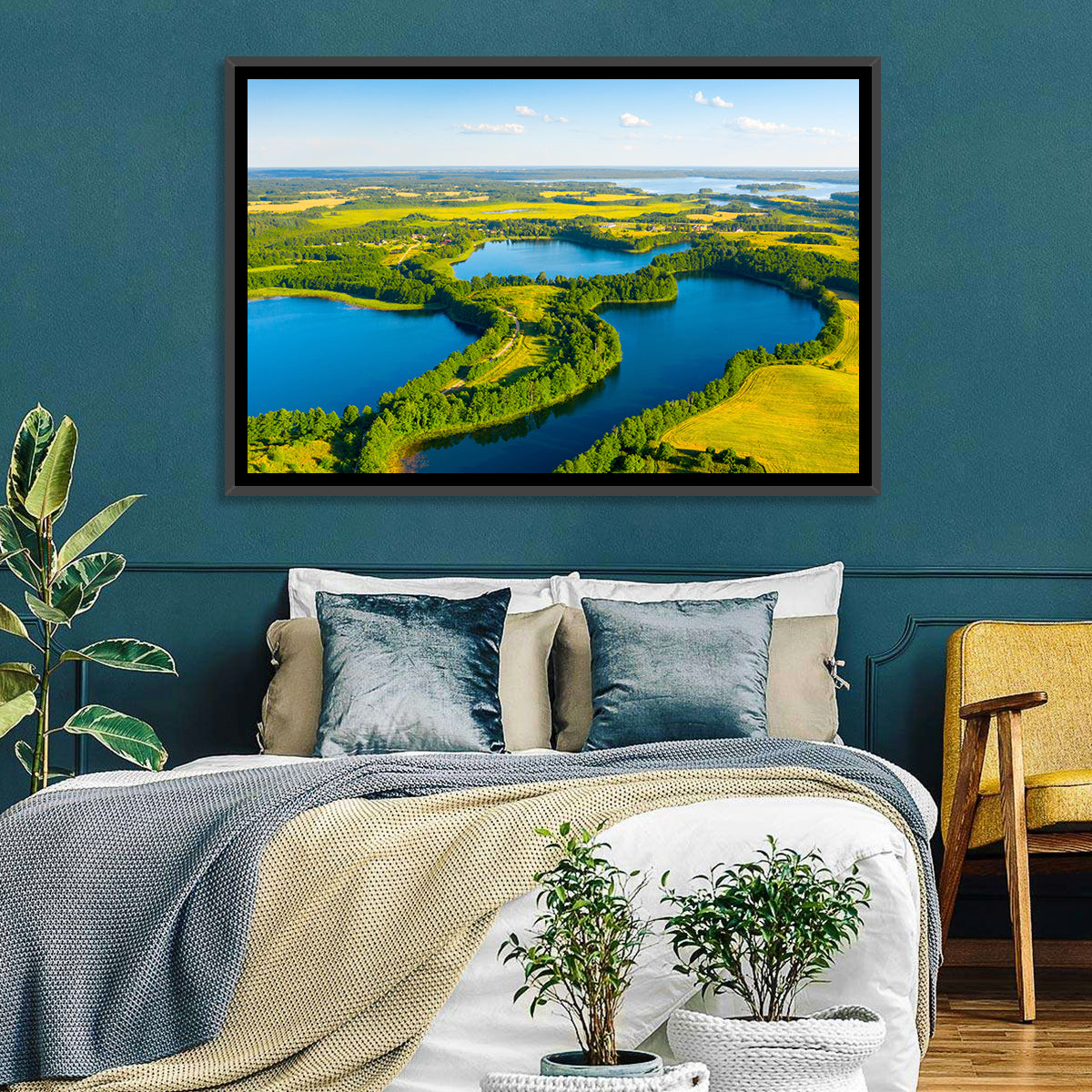 Narachanski Lake Meadows Aerial View Wall Art
