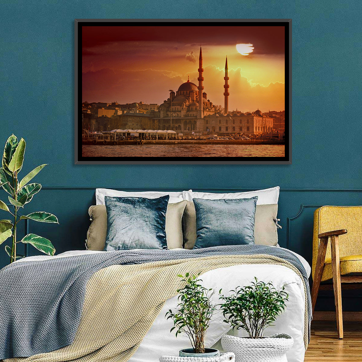 Yeni Cami Golden Hour Wall Art