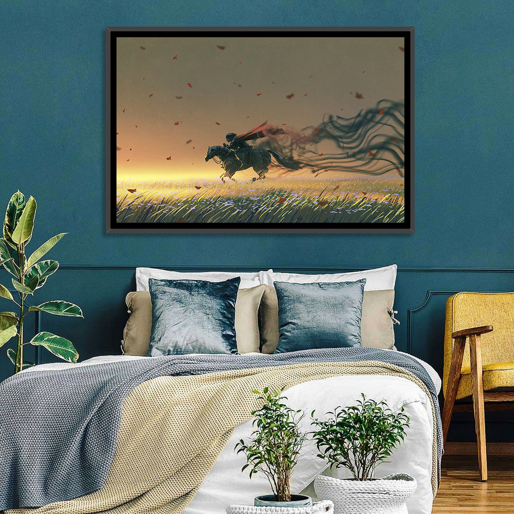 Unstoppable Knight with Red Cape Wall Art