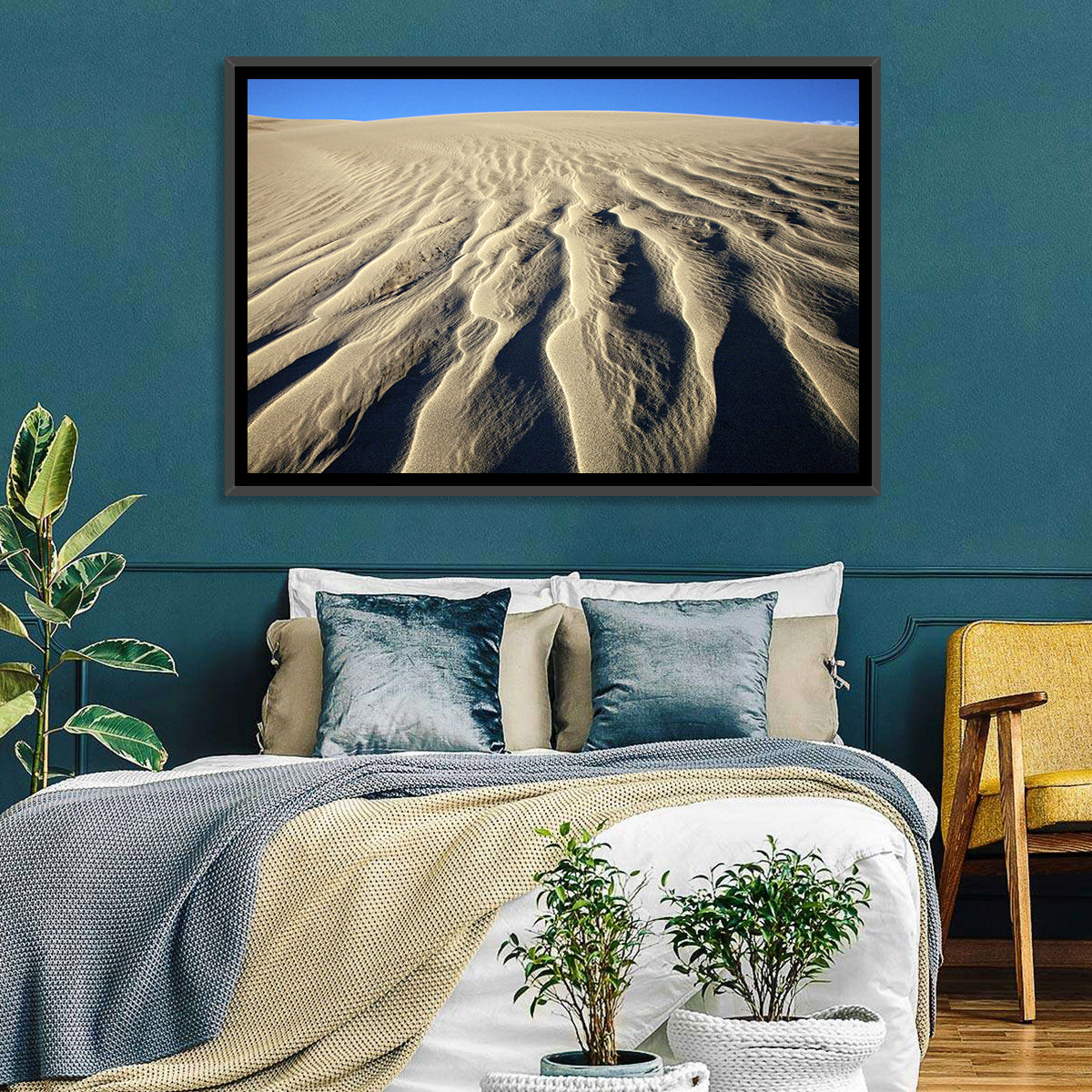 Endless Rippled Sand Dunes Wall Art