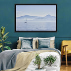 Sailboat and Misty Mountains Wall Art