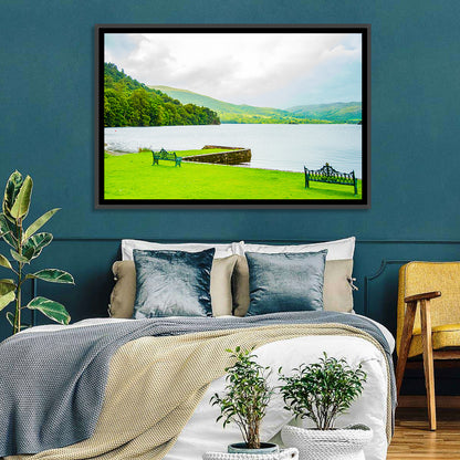 Ullswater Lakeside Benches Wall Art