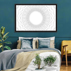 White Bubble Sphere Tunnel Wall Art