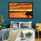 Lake Zurich Golden Sunset Wall Art