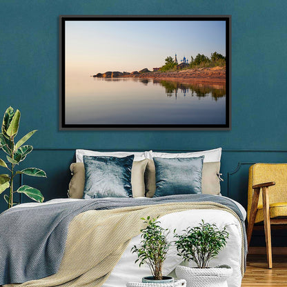 Lake Peipus Sunset with Blue Domes Wall Art
