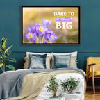 Dare to Dream Big, Purple Crocus Wall Art
