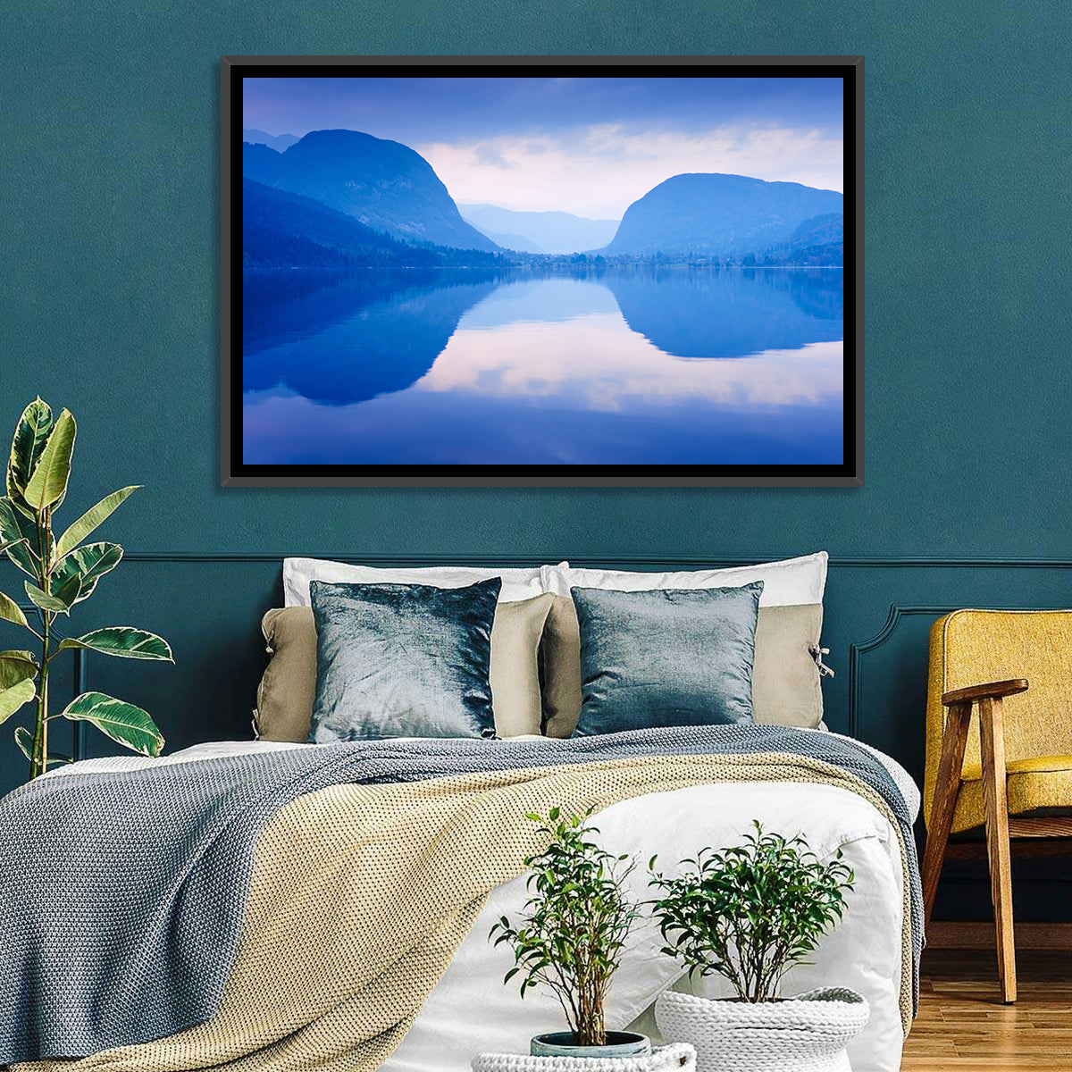 Lake Bohinj Morning Reflection Wall Art