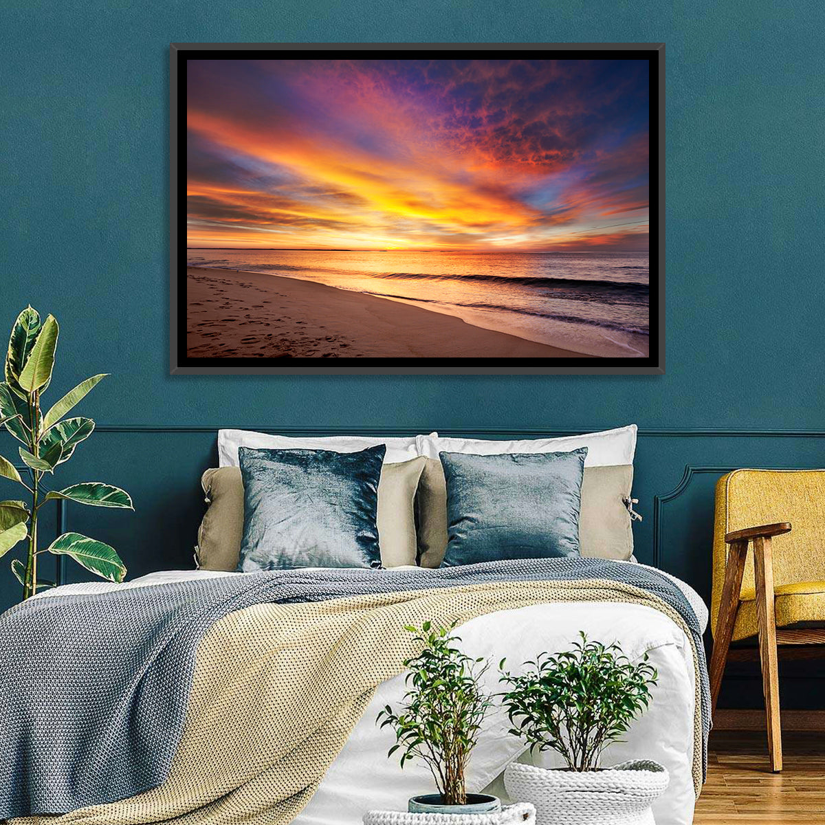 Maine Beach Sunrise Wall Art