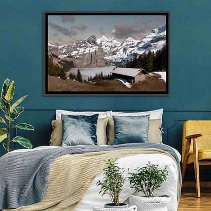 Oeschinensee Winter Landscape Wall Art