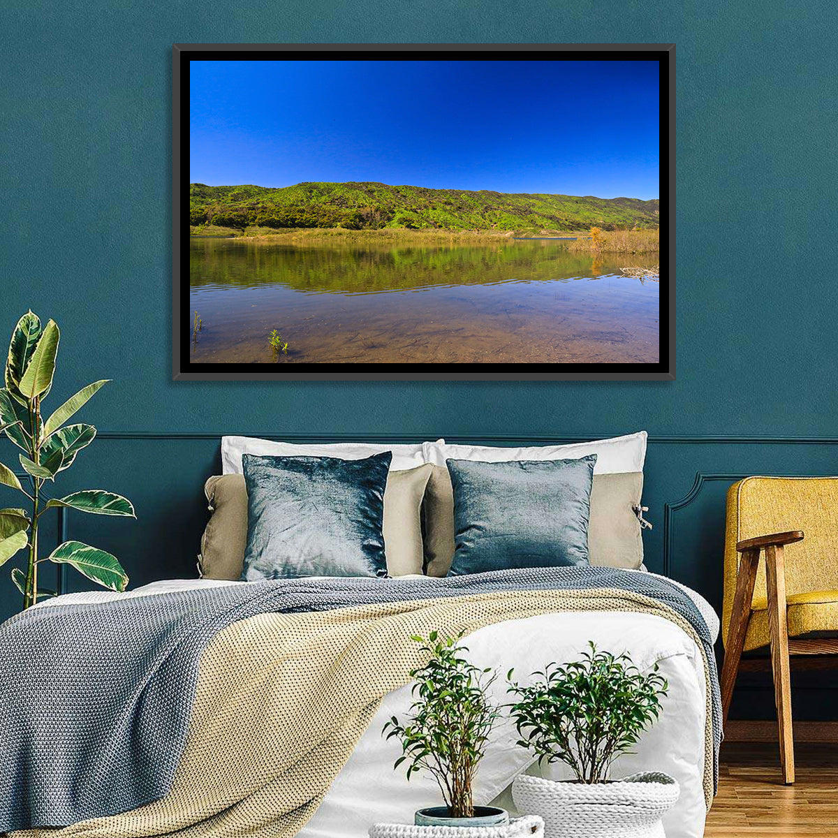 Santa Barbara Lake Reflection Wall Art