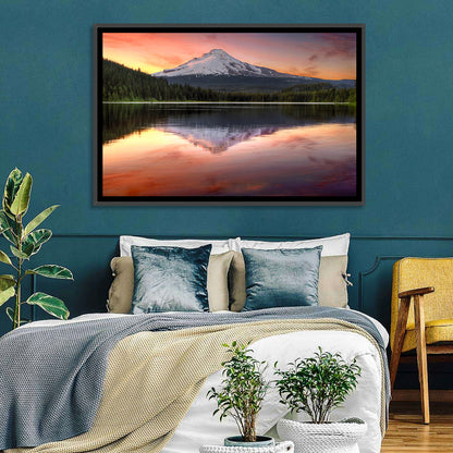Mount Hood Reflected at Trillium Lake Wall Art