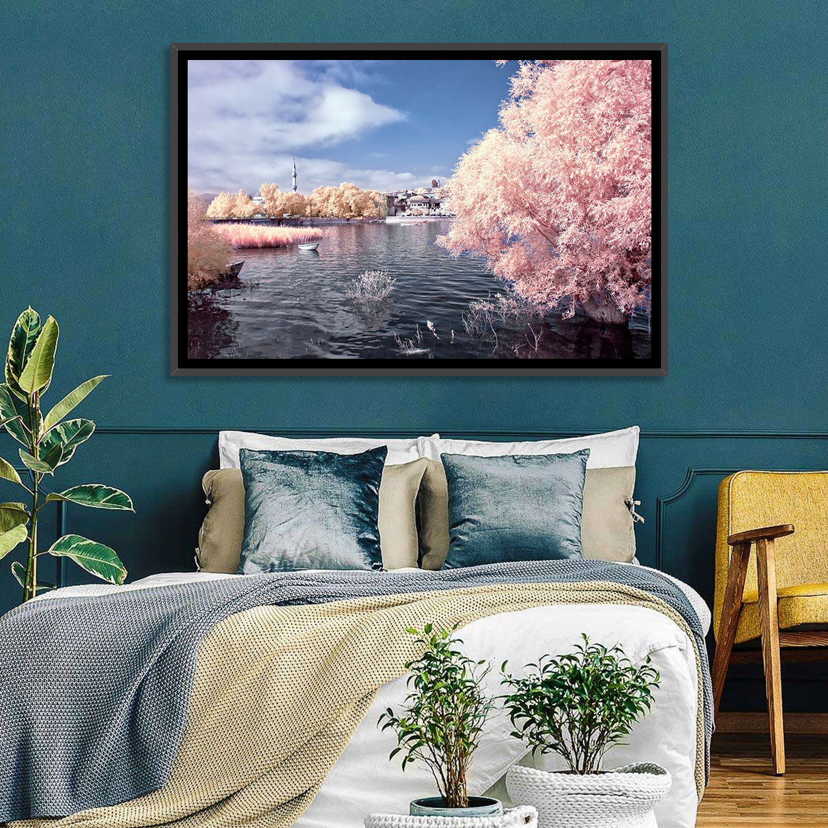 Golyazi Lake Infrared Landscape Wall Art