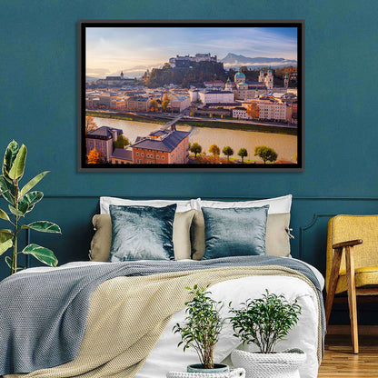 Salzburg Skyline at Golden Hour Wall Art