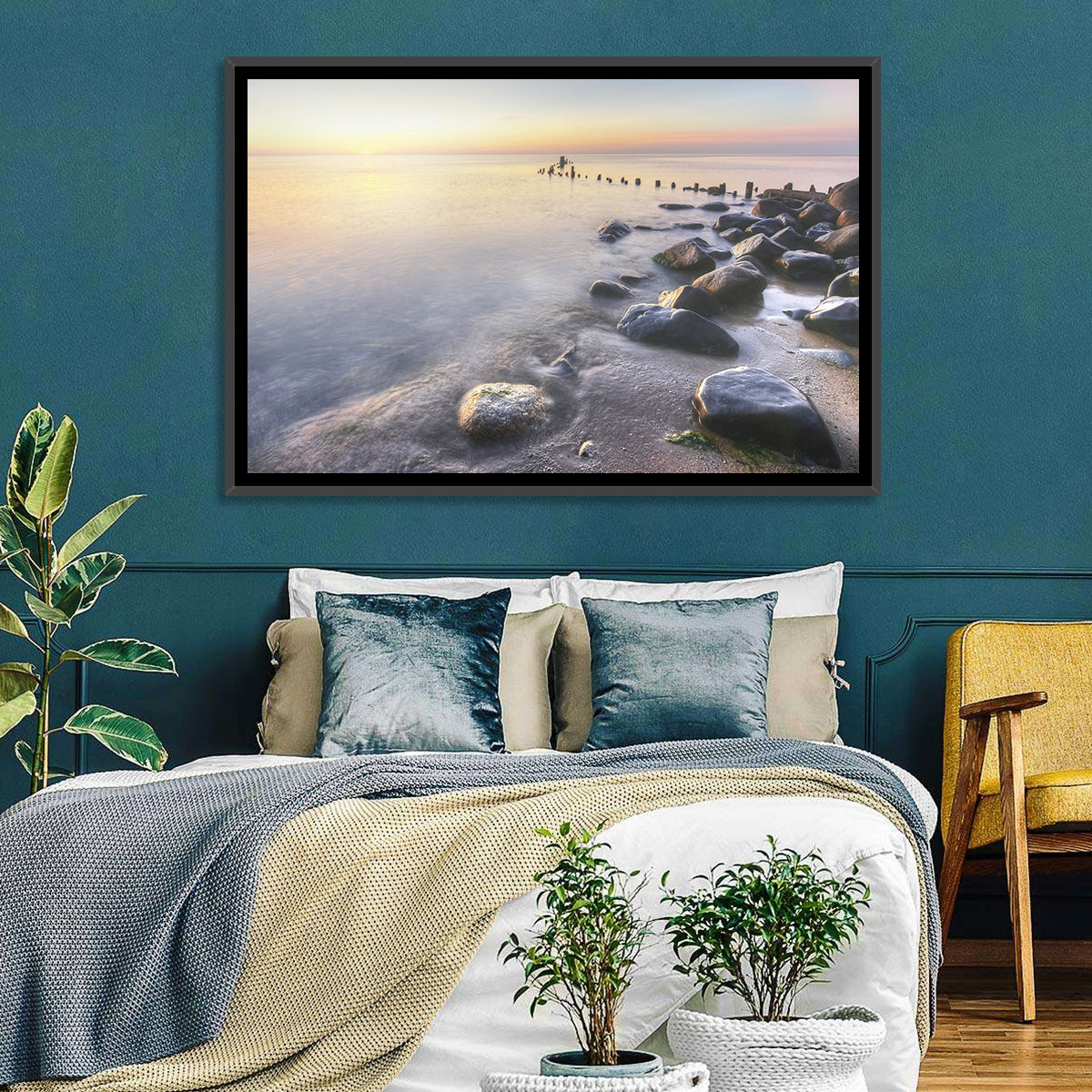 Michigan Shoreline Pilings Wall Art
