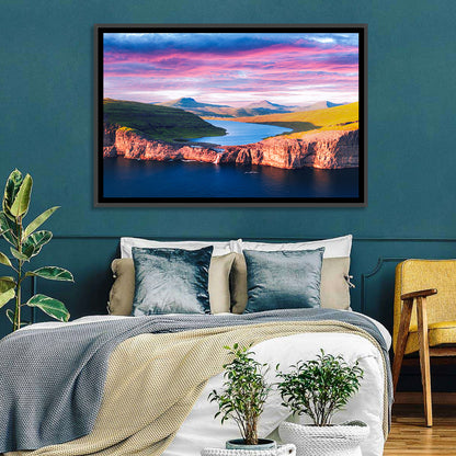 Sørvágsvatn Sunset Wall Art