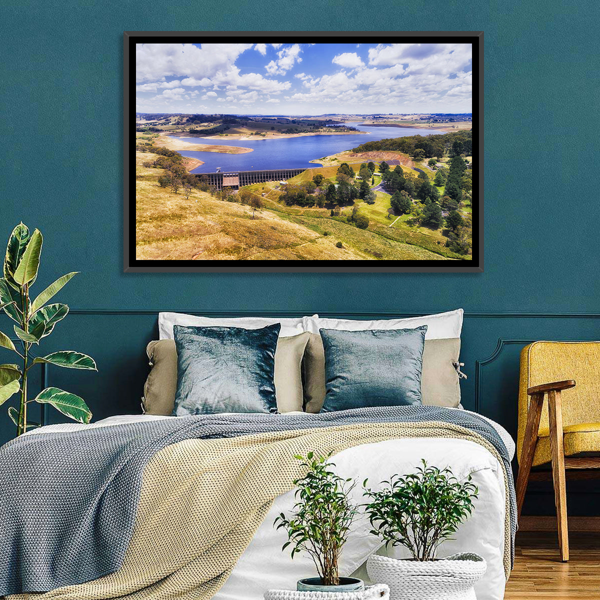 Oberon Lake Aerial Landscape Wall Art