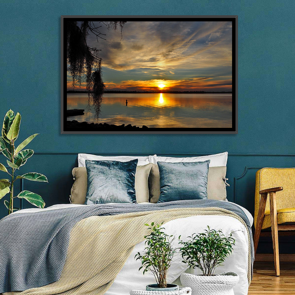 Lake Seminole Sunset Reflection Wall Art