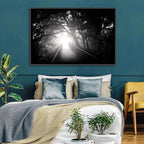 Foggy Forest Bridge Wall Art