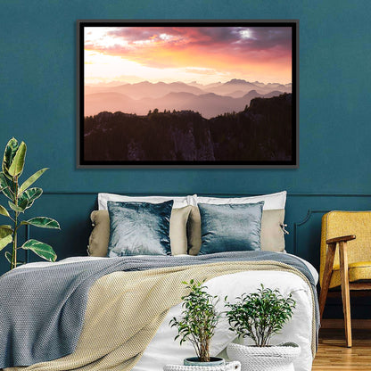 Vancouver Mountains at Sunset Wall Art
