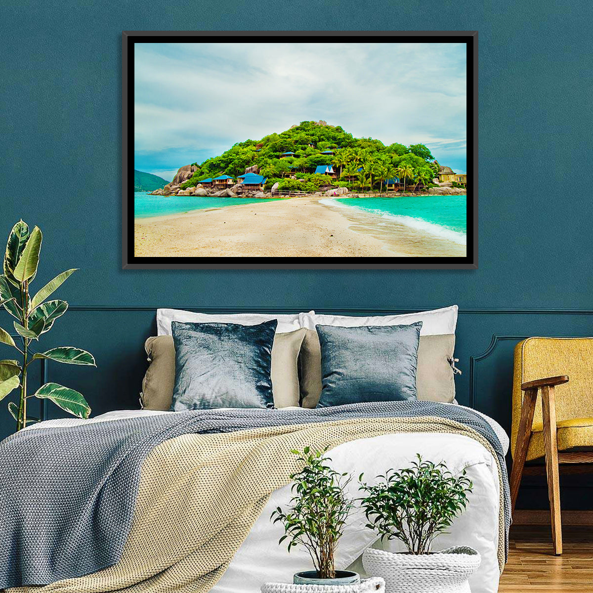 Koh Nang Yuan Sandbar Island Beach Wall Art