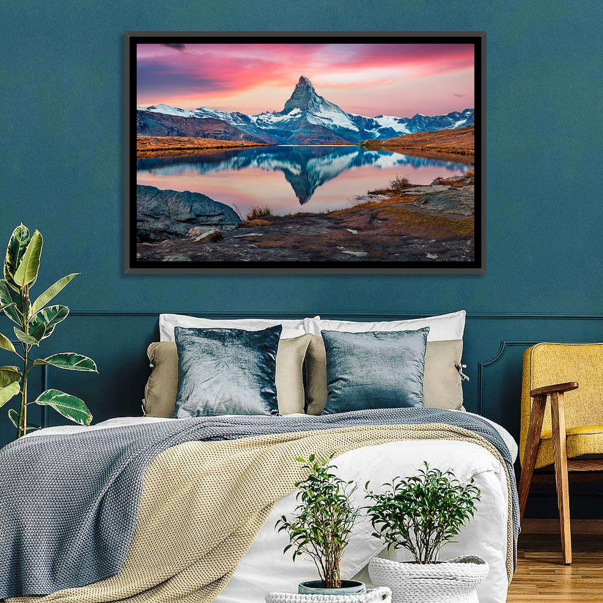 Matterhorn Reflection at Stellisee Wall Art
