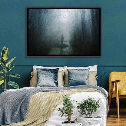 Foggy Forest Pathway Wall Art