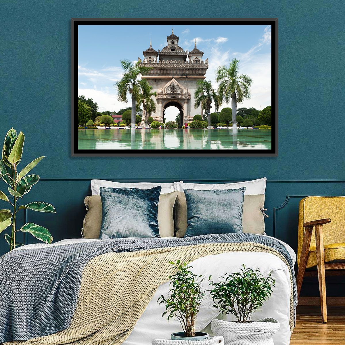 Patuxai Victory Gate Vientiane Wall Art in a room, landscape