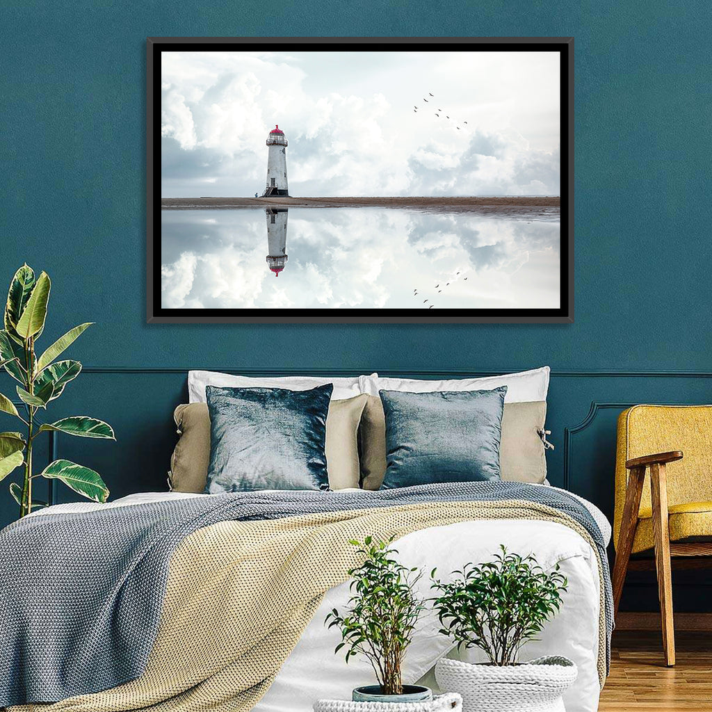 Wales Seashore Lighthouse Wall Art