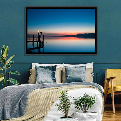 Lake Geneva Sunrise Pier Wall Art