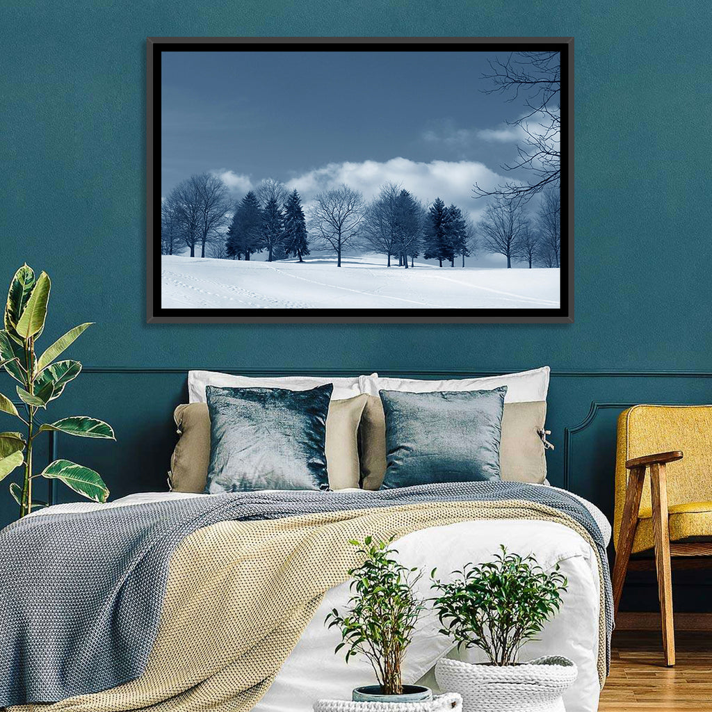 Snowy Field with Tracks Wall Art