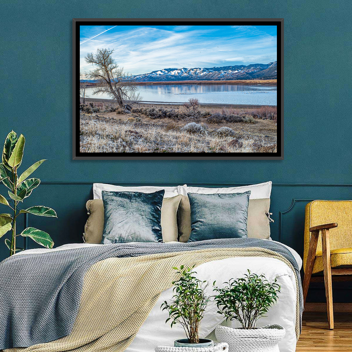Winter Washoe Lake Morning Wall Art