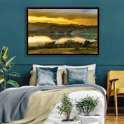 Andalucia Wind Farm at Golden Hour Wall Art