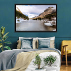 Grungevatn Winter River and Lake Wall Art