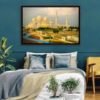 Sheikh Zayed Grand Mosque at Golden Dusk Wall Art