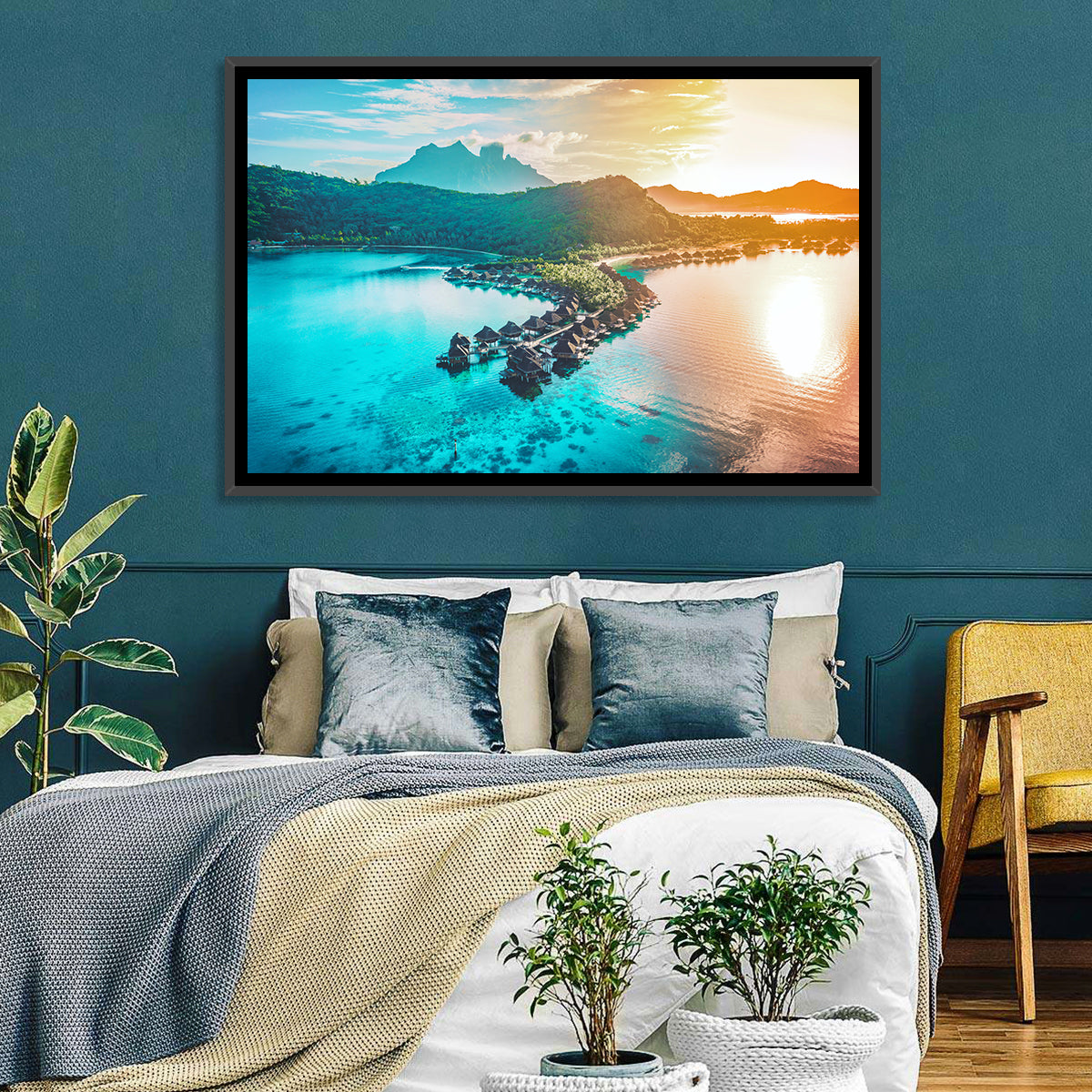 Bora Bora Overwater Bungalows Wall Art