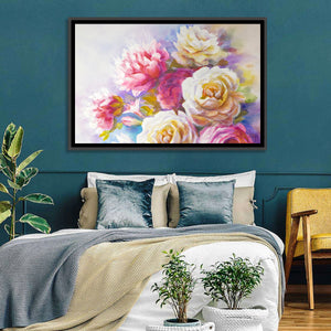 Peonies Bouquet Wall Art