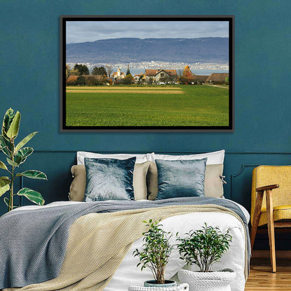 Lake Neuchatel Countryside View Wall Art