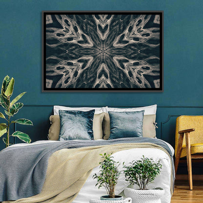 Black Gothic Demon Mandala Wall Art