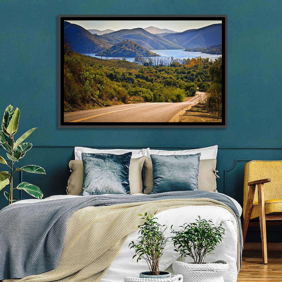 Lake Hodges Roadside Vista Wall Art