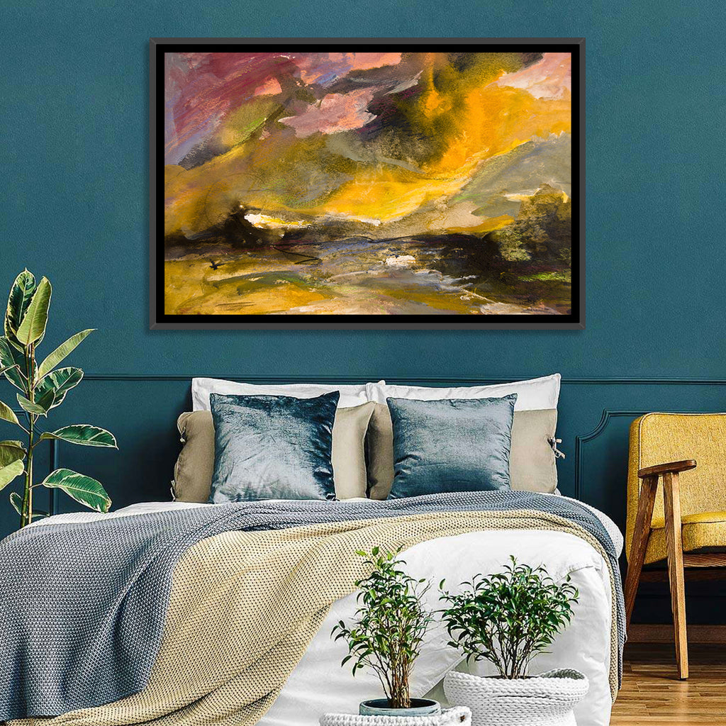 Coastal Storm Over Distant Water Wall Art