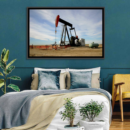 Pump Jack with Storage Tank Wall Art
