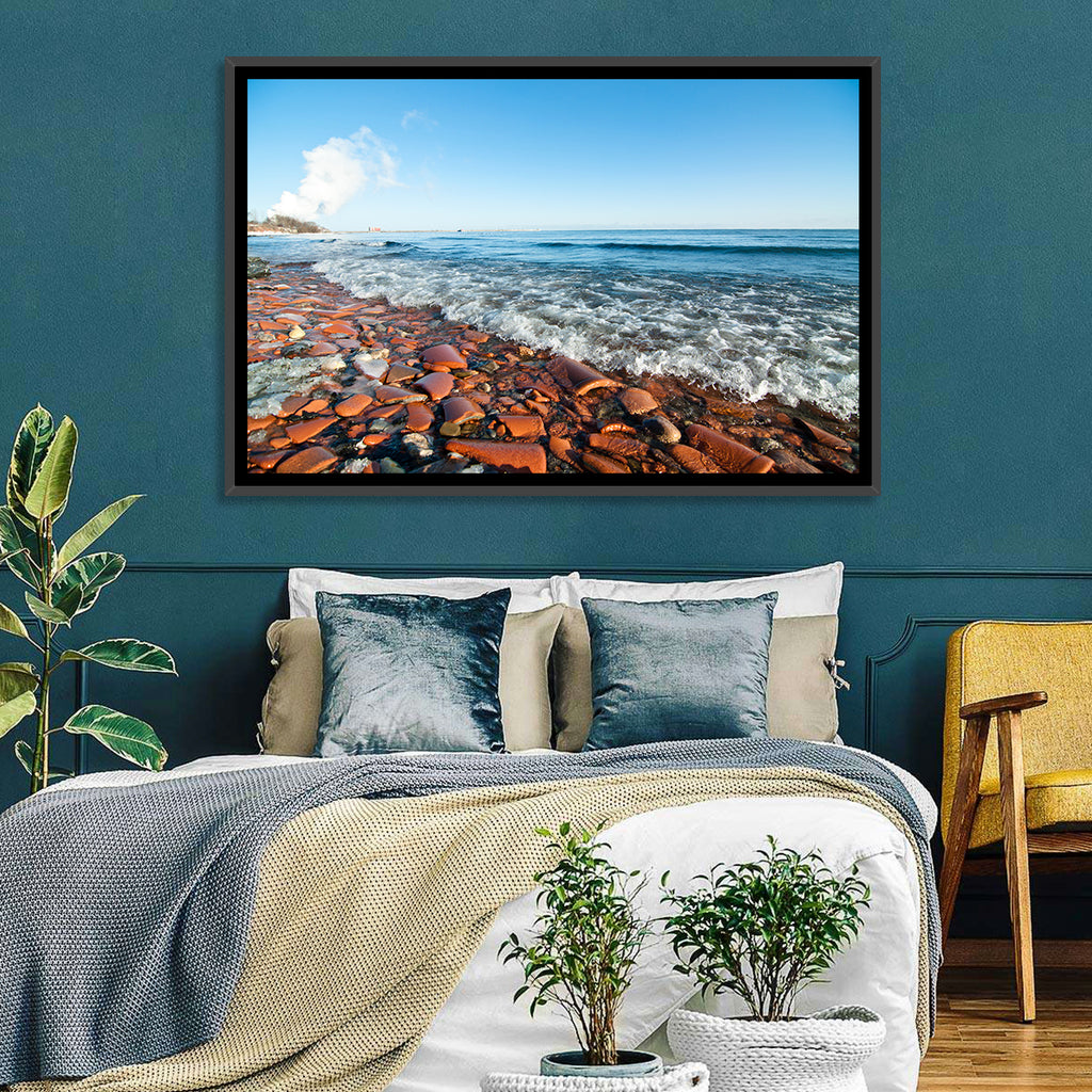 Lake Ontario Terracotta Shoreline Wall Art