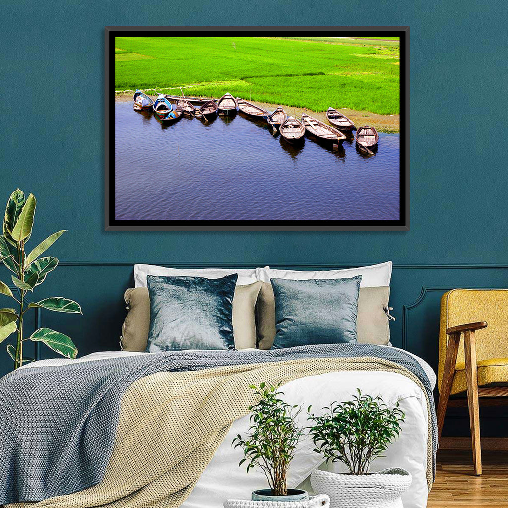 Boats at the Shoreline Wall Art