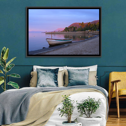 Lake Chapala Shoreline at Dusk Wall Art