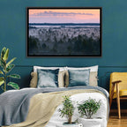 Estonian Misty Pine Landscape Wall Art