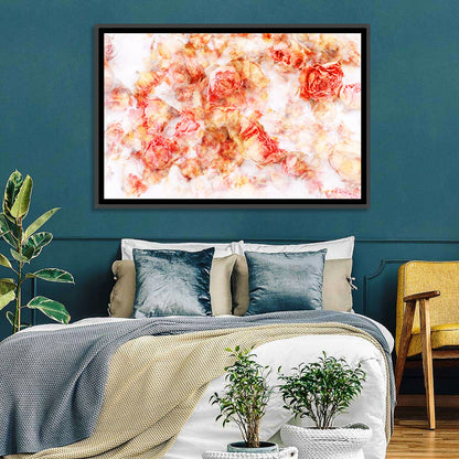 Scattered Dried Rose Petals Wall Art